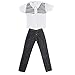 ASIV 4 Sets Boy Doll's Plaid Clothes Jacket Casual Trousers Outfit for Ken Fashionista Dolls, Clothing Accessories, Girls Christmas Birthday Gift