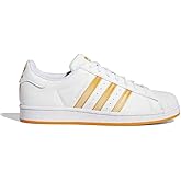 adidas Originals Mens Superstar Classic Low Top Sneaker Shoe, Cloud White/Orange Rush/Acid Orange, 5