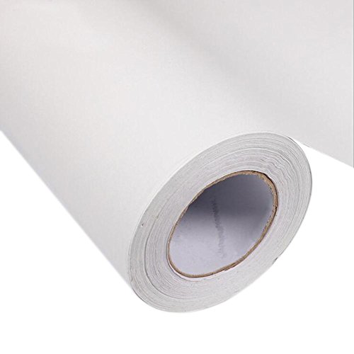 S WIDEN ELECTRIC Pure White Wall Sticker Dust-Proof Oil-Resistant Scratch-Resistant White Wall Refurbished for Furniture Wall Rear Floor