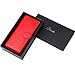 Lavemi Womens Large Capacity Genuine Leather RFID Blocking Wallets Wristlet Clutch Card Holder(Red)