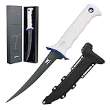 KastKing Spartacus Fillet, Boning and Food Prep Knife, Razor Sharp 8Cr14 Stainless Steel Blade, 7 Inch.