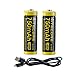 2X NITECORE NL1475R 750mAh 14500 Built-in Micro-USB Rechargeable Li-ion Battery with Lumen Tactical Charging Cable