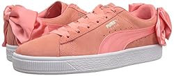 PUMA Suede Bow Jr Sneaker Shell Pink, 5 M US Big Kid