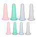 Vacuum Therapy Coupe Silicone Cupping Devices Anti-cellulite Slimming Massage Cups for Full Body and Face - XS, Green