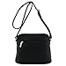 DELUXITY Tassel Zipper Pocket Crossbody Bag