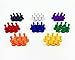Hyamass 80pcs Colorful Plastic 24mm Pawns Pieces for Board Games, Tabletop Markers Component