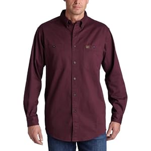 Wrangler Riggs Workwear Men’s Logger Twill Long Sleeve Workshirt
