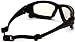 PYRAMEX I-Force Sporty Dual Pane Anti-Fog Goggle, Black Frame/Clear Anti-Fog Lens