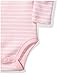 Moon and Back Baby Set of 5 Organic Long-Sleeve Bodysuits, Pink Blush, 3-6 Months