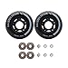 Rollerex VXT500 RipStik/Inline Skate Wheels (2-pack w/bearings, spacers and washers) (Use on Hockey Roller Blades) - Can Be Used As RipStik Caster Board Wheel Replacements