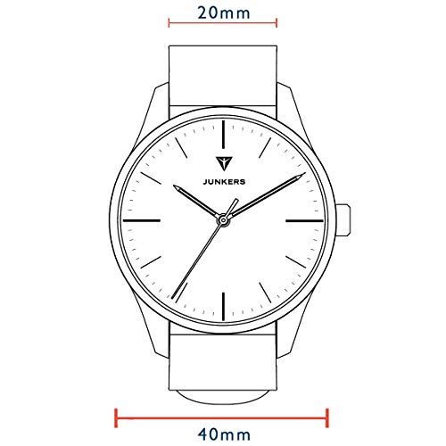 Junkers-Bauhaus-40mm-Herrenuhr-Analog-Quarz
