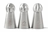New 3pcs/set Sphere Ball Tips Russian Icing Piping Nozzles Tips Pastry Cupcake By cool shiny