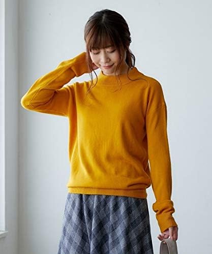 Amazon Nissen ニッセン カシミヤタッチプチ ハイネック ニット レディース マスタード M セーター 通販