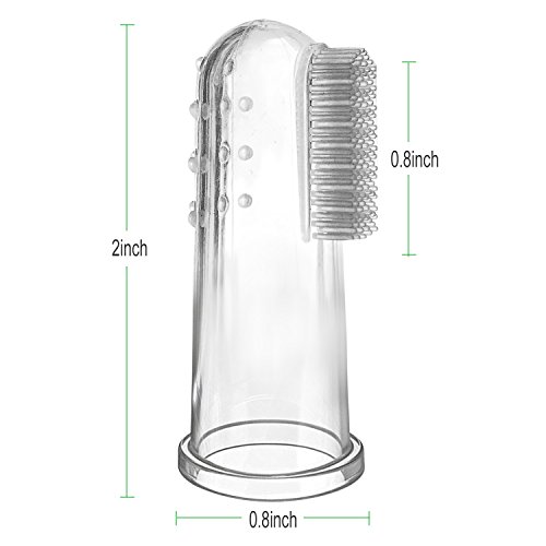 image for Bransio Baby Toothbrush, 3 pcs Food Grade Silicone Double-sided Oral M