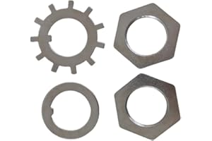 BBMTA Replacement 1-1/2" Trailer Spindle Washer Nut Kit K71-367-00 Fits Dexter 9K 10K GD Round Spindle End Axle