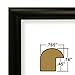 Craig Frames FW2BK 24 by 36-Inch Picture Frame, Smooth Finish, .765-Inch Wide, Black