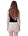 HDE Women's Lace Shorts Fitted Scallop Hem Crochet Mini Hot Pants (Cream, Medium)