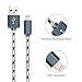 ZYD 3 Pack Certified Nylon Braided 8 Pin Lightning to USB Cable (6 Feet / 2 Meters)