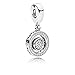 Pandora Jewelry Spinning Signature Cubic Zirconia Charm in Sterling Silver