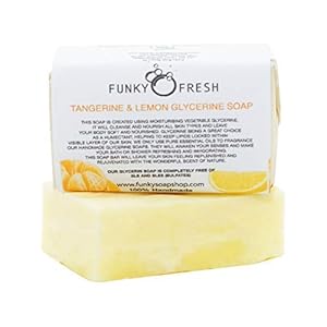 Tangerine-And-Lemon-Glycerine-Soap-100-Natural-Handmade-95g Tangerine And Lemon Glycerine Soap, 100% Natural & Handmade, 95g