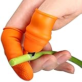 Fruit and Vegetable Picking Potted Plants Trim Silicone Thumb Knife Set Picking Portable Knife Garden Tools (1)