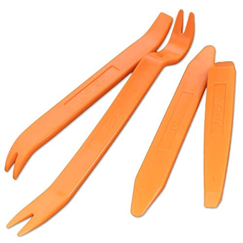 Mchoice 4pcs Auto Car Radio Door Clip Panel Trim Dash Audio Removal Installer Pry Tool
