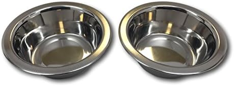 Stainless Steel Dog Bowl Set, Small, 16oz /1 Pint, Two Bowls One Low Price!