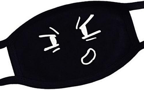 Super Hunter Outdoor Protective Cartoon Teeth Cotton Face Mouth Mask Suitable for Adults (#11 Black)