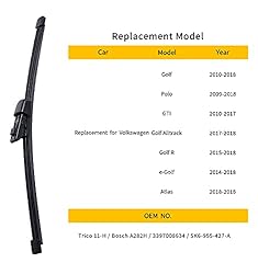 OTUAYAUTO Rear Windshield Wiper Blades - 2 Pieces