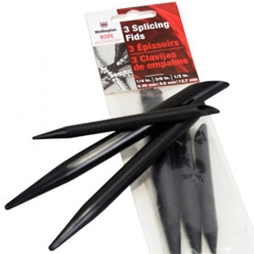 Plastic Splicing Fids - 1/2",1/4",3/8", Black (Pack of 3)