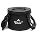 The Friendly Swede Collapsible Bucket with Lid, Folding Bucket for Camping, Travel & Gardening, Portable Water Bucket w/a Handy Tool Mesh Pocket, Collapsible Water Container, Camping Water Container