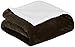 AmazonBasics Micromink Sherpa Blanket - Super-Soft, Wrinkle-Resistant - Twin, Chocolate