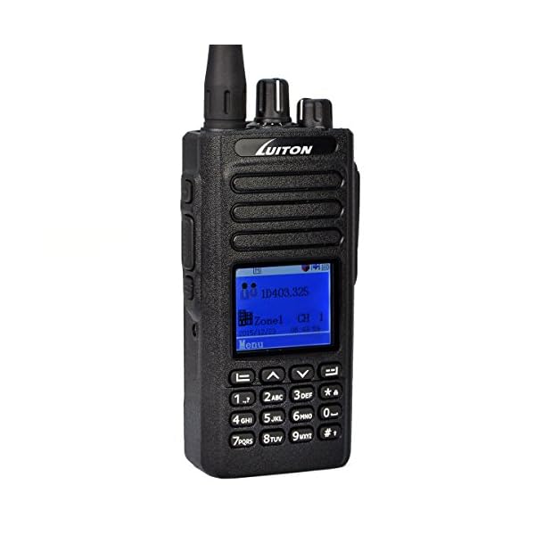 LUITON-MD-380-DMR-UHF-Radio-Handheld-5-watts-400-470Mhz-UHF-Digital-Radio-with-Free-Programming-Cable-Compatible-with-MOTOTRBO-Digital-Two-Way-Radio-Black