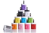 Omni INC 10PCS Rainbow Bundle USB AC Travel Home Charger Power Adapter 1000 mAh