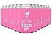 Let's Get Flocked UP!, Set of 12 Pink and White Can Coolers Cups, Flamingo Can Coolers Perfect Flamingo Party Supplies, Final Flamingle Bachelorette Party, and Bridal Showers
