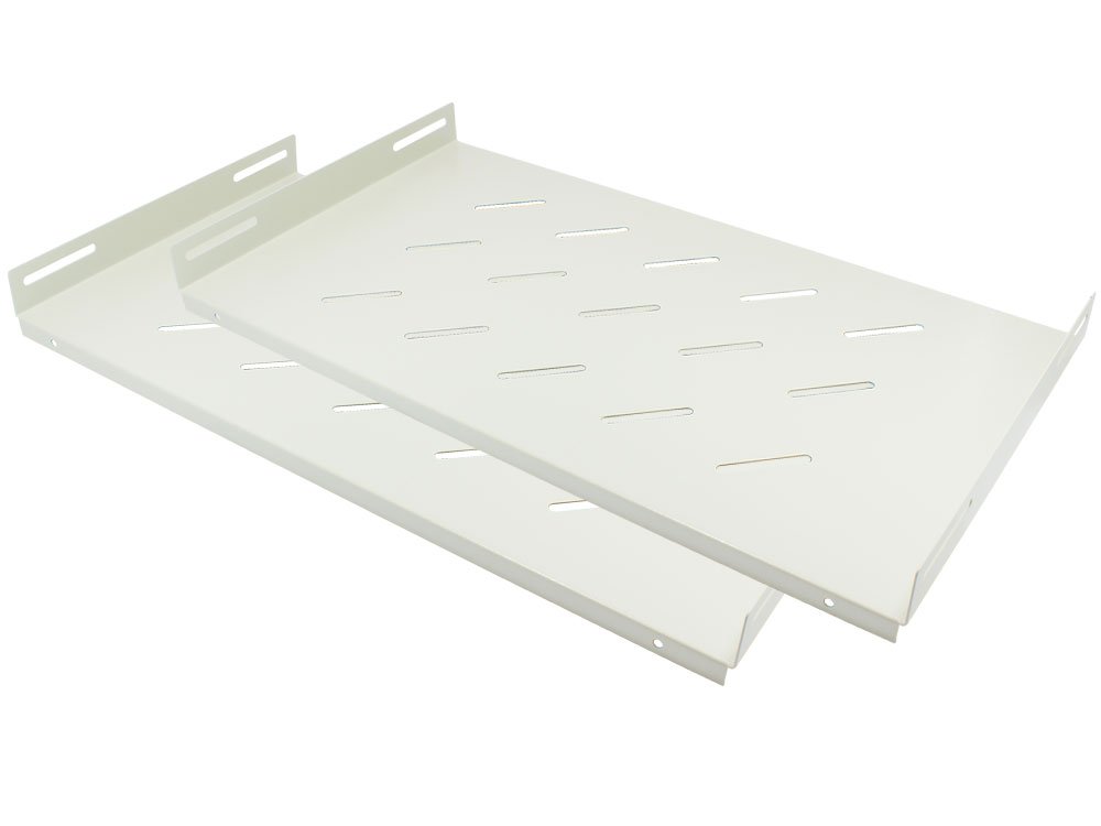 Good Connections® 19 "shelf 1U | 2 SPARSET - installation depth 270 mm - for 19 inch network server, wall housing / wall cabinet - light gray (RAL7035)