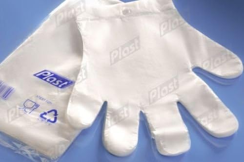 Plastic Disposable Gloves - Size Small - 100pcs - Premium polythene