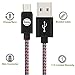 SGIN Micro USB Cable,3-Pack 10ft Nylon Braided Charging Cord - Extra Long USB 2.0 Sync and Charge for Android Devices, Samsung Galaxy, Sony, Motorola Nokia,and More(Red Blue)