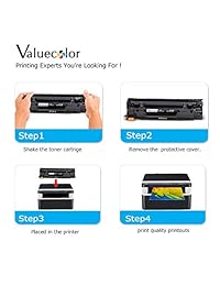 Valuecolor Compatible Toner Cartridge Replacement for Canon 137 9435B001AA to use with ImageClass D570 LBP151dw MF232w MF236n MF216N MF227dw MF229DW MF212W MF217W MF249dw Printer (Black, 4 Pack)