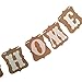 Elfun(TM Vintage Welcome Home Banner for Home Decoration Family Party Supplies Photo Booth Props