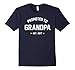 Mens Promoted To Grandpa 2017 Shirt XL Navy
