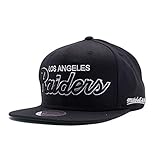 Mitchell & Ness Los Angeles Raiders Black Vintage Script N.W.A Adjustable Snapback Hat NFL (Black)