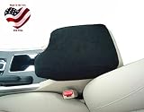 Car Console Covers Plus Made in USA Fleece Center Armrest Console Cover Designed for Subaru Crosstrek Models 2018-2019 Black