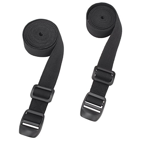 Wisdompro Sleeping Bag Strap, Luggage Strap, 2Pack of Heavy Duty