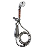 Vida Cora REVIDALIZE Your Hair Loss Prevention Filtered Shower Head System with Pulsating LED, Inline-Filter and Ionize Rare Rocks