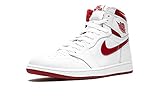 Nike Men's Air Jordan 1 Retro High OG White/VarsityRed 555088-103 (SIZE: 12)