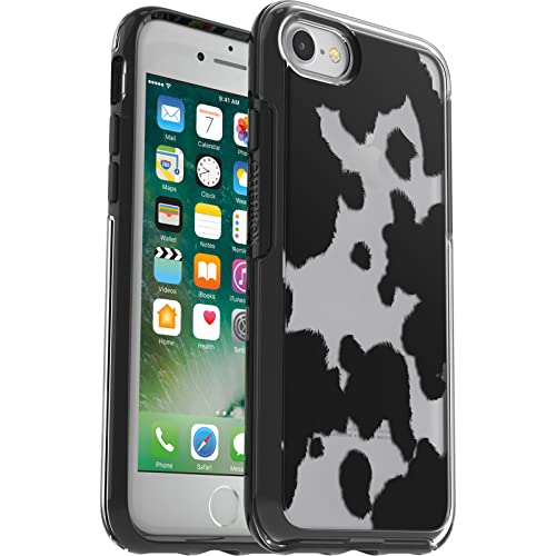 OtterBox Symmetry Clear Hülle für iPhone 7/8/SE 2020/SE 2022, stoßfest, sturzsicher, schützende dünne Hülle, 3X getestet nach Militärstandard, Cow Pri
