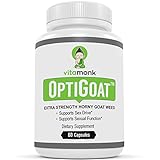 OptiGoatTM - Top Rated Horny Goat Weed Extract by VitaMonk - Standardized for Icariin - Pure Horny Goat Weed Supplement - Promotes Healthy Sex Drive, Stamina