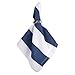 DII Cabana Stripe Dobby Tabletop Collection, Napkin Set, Navy 6 Piece