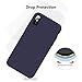 TORRAS [Love Series iPhone X Case 2017 (ONLY), Liquid Silicone Gel Rubber Shockproof Case Soft Microfiber Cloth Lining Cushion Compatible with iPhone X (2017), Midnight Blue